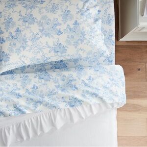 LoveShackFancy Blue and White Floral Sheets